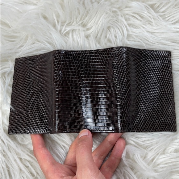 NWT - Brown Genuine Java Lizard Skin Wallet - Picture 6 of 6